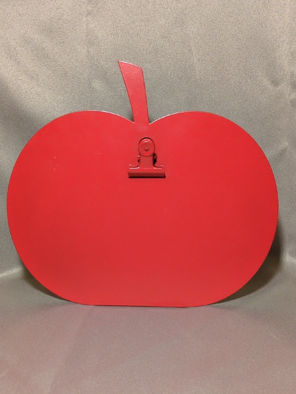 Red Apple Shaped Clip Picture Frame